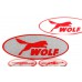 Декоративная наклейка на эмблему WOLF