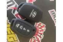 Силиконовый чехол на ключ Hyundai i10 i20 i30 IX35 Elantra акцент (4 кнопки) 